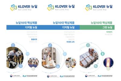 KEIT R&D 뉴딜 10대 핵심 제품(돌봄로봇, 비대면교육, 이차전지)